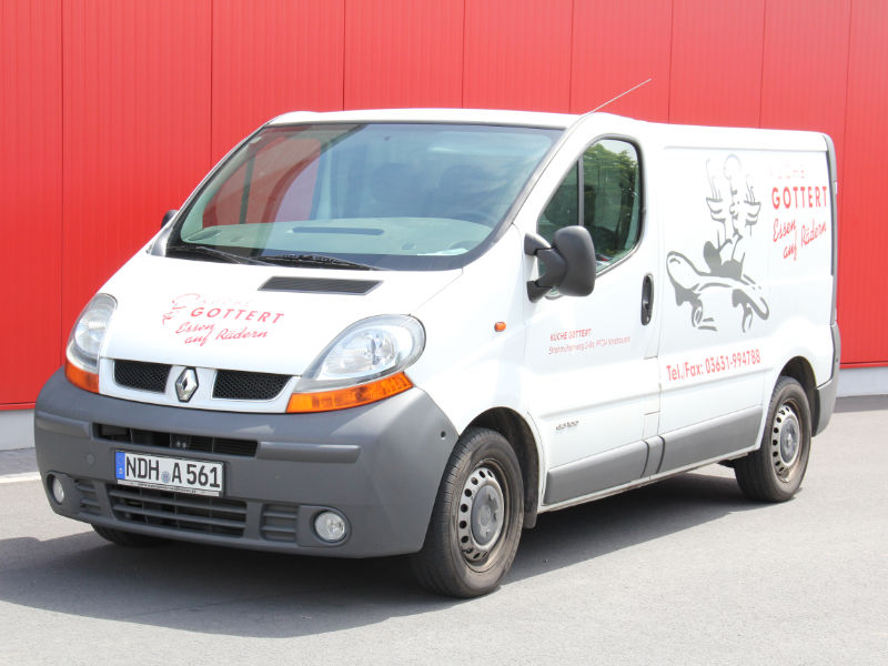 Auslieferungsfahrzeug der Küche Gottert