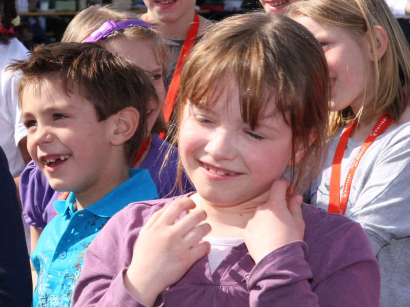 Bild mit zwei Kindern